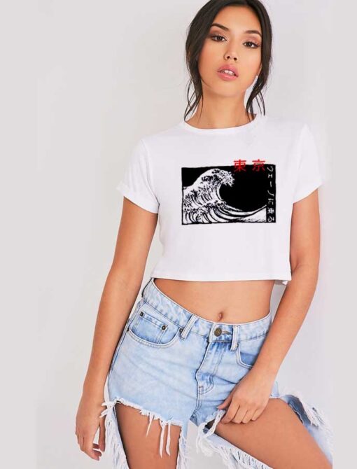 The Great Japanese Wave Of Kanazawa Crop Top Shirt