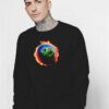 The Scotts Smiling Burning Earth Travis Scott Sweatshirt