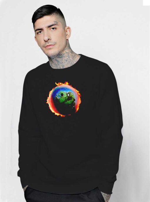 The Scotts Smiling Burning Earth Travis Scott Sweatshirt