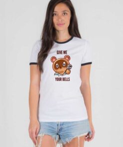 Tom Nook Give Me Your Bells Ringer Tee