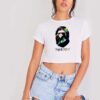 Travis Scott Astro Space Jack Bape Ape Head Crop Top Shirt