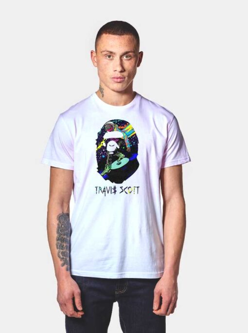 Travis Scott Astro Space Jack Bape Ape Head T Shirt