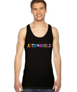 Travis Scott Astroworld Colorful Logo Tank Top