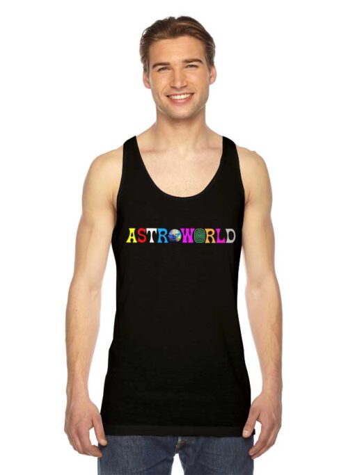 Travis Scott Astroworld Colorful Logo Tank Top