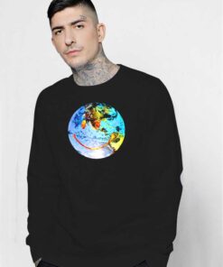 Travis Scott Astroworld Earth Globe Smiley Sweatshirt