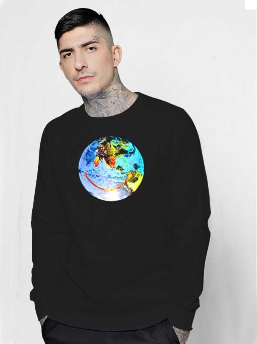 Travis Scott Astroworld Earth Globe Smiley Sweatshirt