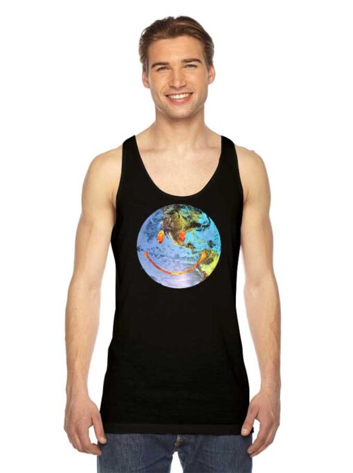 Travis Scott Astroworld Earth Globe Smiley Tank Top