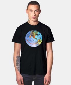 Travis Scott Astroworld Earth Globe Smiley T Shirt