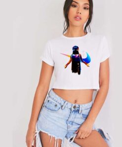 Travis Scott Fortnite Astronomical Space Nike Logo Crop Top Shirt