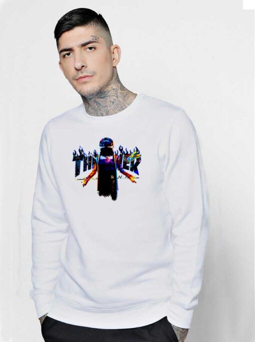 Travis Scott Fortnite Astronomical Space Thrasher Logo Sweatshirt