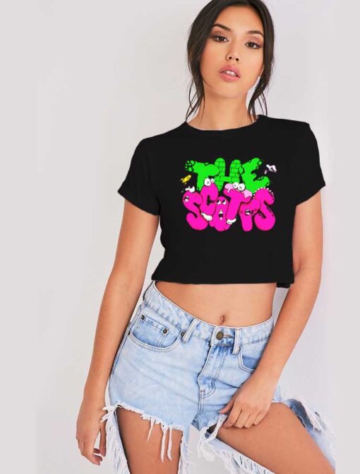 Travis Scott Fortnite The Scotts Monster Doodle Crop Top Shirt