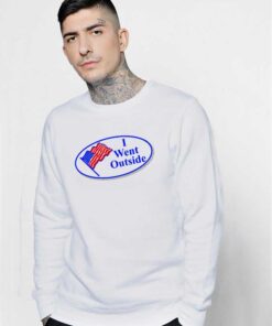 United States Flag I Went Outside Sweatshirt