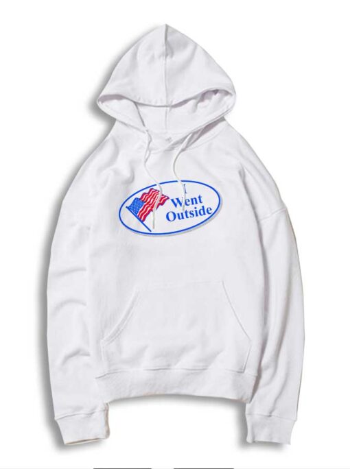 United States Flag I Went Outside Hoodie