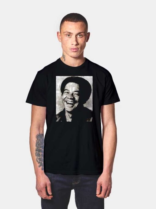 Vintage Bill Withers Music Legend Portrait T Shirt