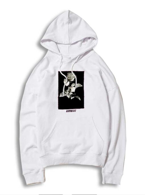 Vintage Rose Amour Flower Logo Hoodie