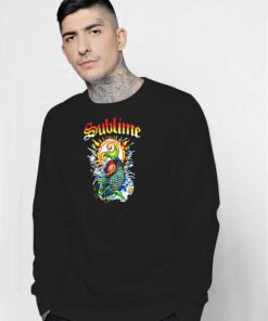 Vintage Sublime Koi Fish Aesthetic Logo Sweatshirt