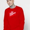 Vintage Thermal Splatter Dr Pepper Logo Sweatshirt