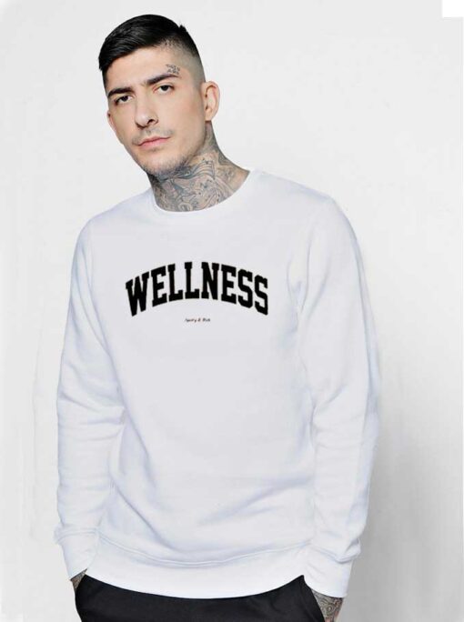 Wellness Sporty And Rich Jersey Logo Sweatshirt