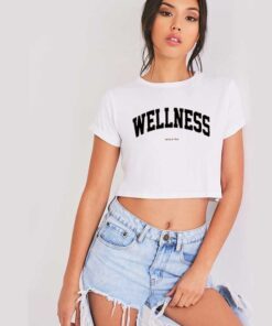 Wellness Sporty And Rich Jersey Logo Crop Top Shirt