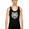 White Tiger Striped Animal Art Tank Top