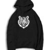 White Tiger Striped Animal Art Hoodie