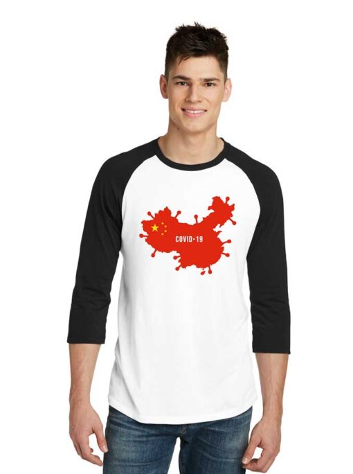 Wuhan Institute Of Virology Coronavirus China Raglan Tee