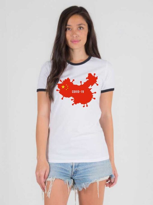 Wuhan Institute Of Virology Coronavirus China Ringer Tee