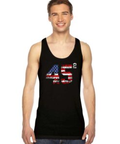 45 Squared Donald Trump 2020 Second Term Tank Top