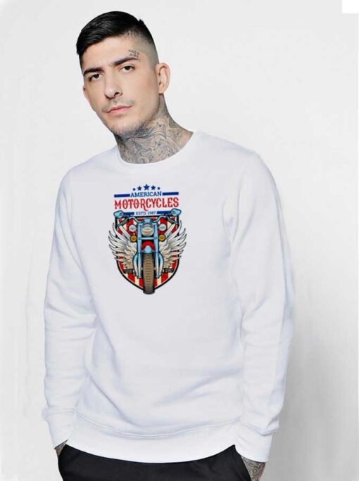 American Motorcycles Established 1987 Logo Sweatshirt