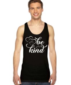 Be Kind Love Heart Quote Logo Tank Top