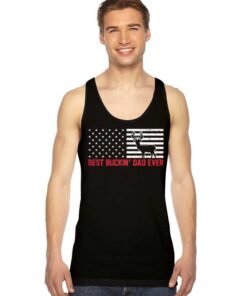 Best Buckin’ Dad Ever Deer Hunting America Tank Top