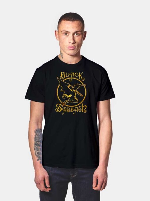 Black Sabbath Dancing Devil Logo T Shirt