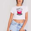 Brain Eater Zombie Food Corp 100% Frech Brain Crop Top Shirt