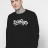 Brooklyn Word Typography Jersey Logo Sweatshirt