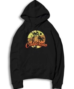 California Retro Surf Vintage Surfer Beach Hoodie