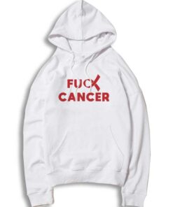 Cancer Care Quote Fuck Cancer Logo Hoodie