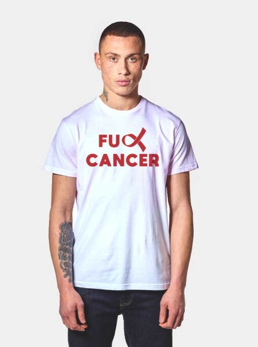 Cancer Care Quote Fuck Cancer Logo T Shirt