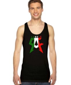 Canelo Alvarez Team Canelo Italian Flag Pattern Tank Top