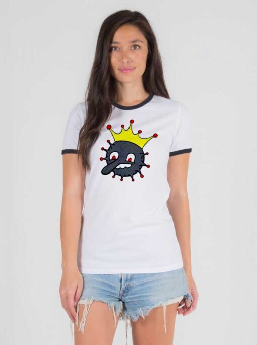 Corona King Coronavirus King Of Virus Ringer Tee