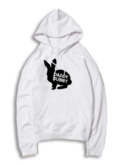 Daddy Bunny Silhouette Easter Rabbit Hoodie