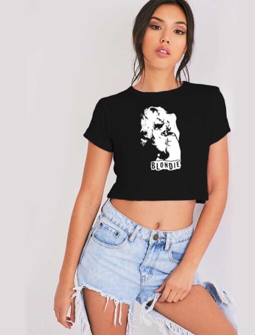 Debbie Harry Blondie Photo Vintage Crop Top Shirt