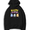 Happy Easter Day Colorful Egg Hunting Logo Hoodie