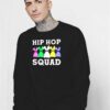 Hip Hop Colorul Bunny Squad Easter Sweatshirt