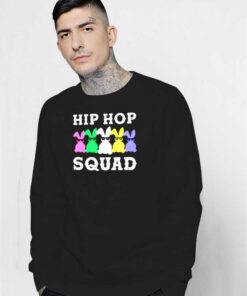 Hip Hop Colorul Bunny Squad Easter Sweatshirt