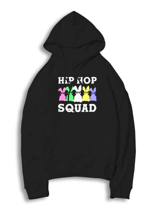 Hip Hop Colorul Bunny Squad Easter Hoodie