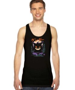 Japanese Gengar Kaiju Pokemon Logo Tank Top