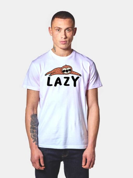 Lazy Sloth Sleepy Animal Cute T Shirt