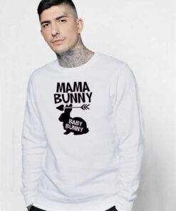 Mama Bunny Baby Bunny Easter Pregnant Sweatshirt