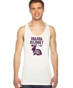 Mama Bunny Baby Bunny Easter Pregnant Tank Top