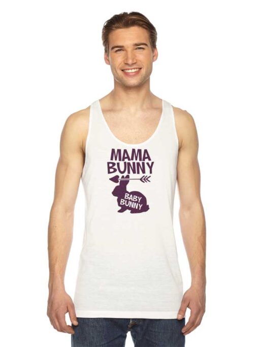 Mama Bunny Baby Bunny Easter Pregnant Tank Top